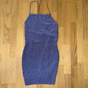 *new* H&M purple glittery dress